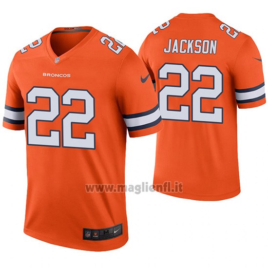 Maglia NFL Legend Denver Broncos Kareem Jackson Arancione Color Rush